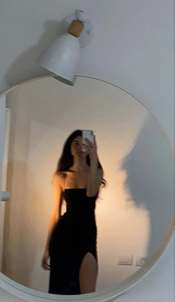 Sexy Mermaid Black Long Prom Dress