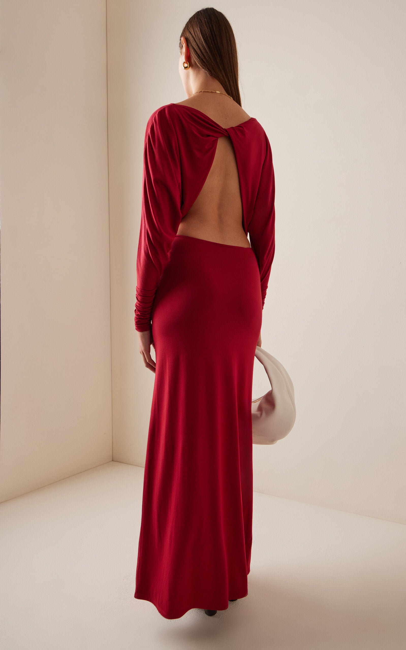 Sienna Draped Jersey Maxi Dress Simple gentle beautiful and grand
