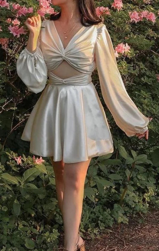 Short Prom Dresses, Homecoming Party Dress Simple atmospheric gentle