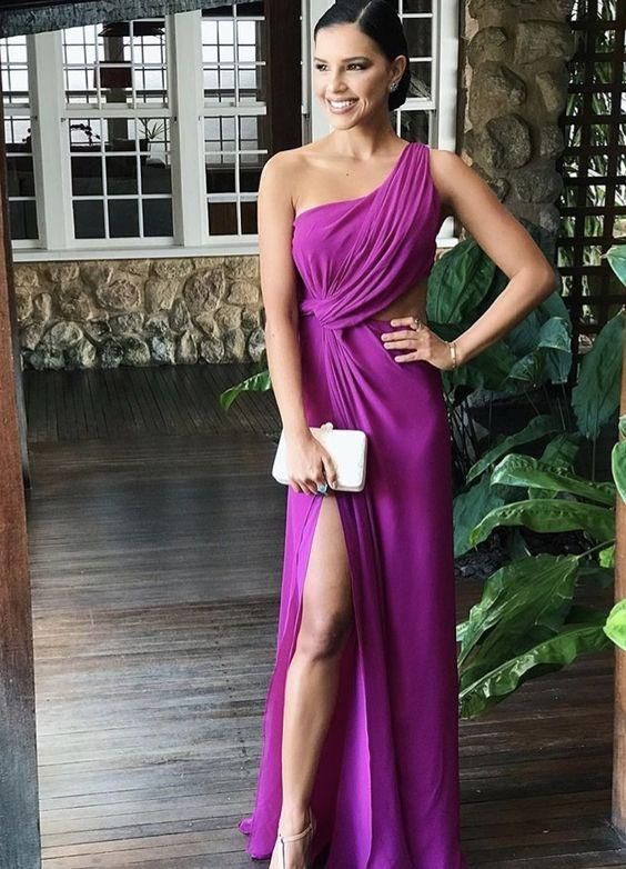 Long Prom Dress Evening Dress Purple Prom Dress
