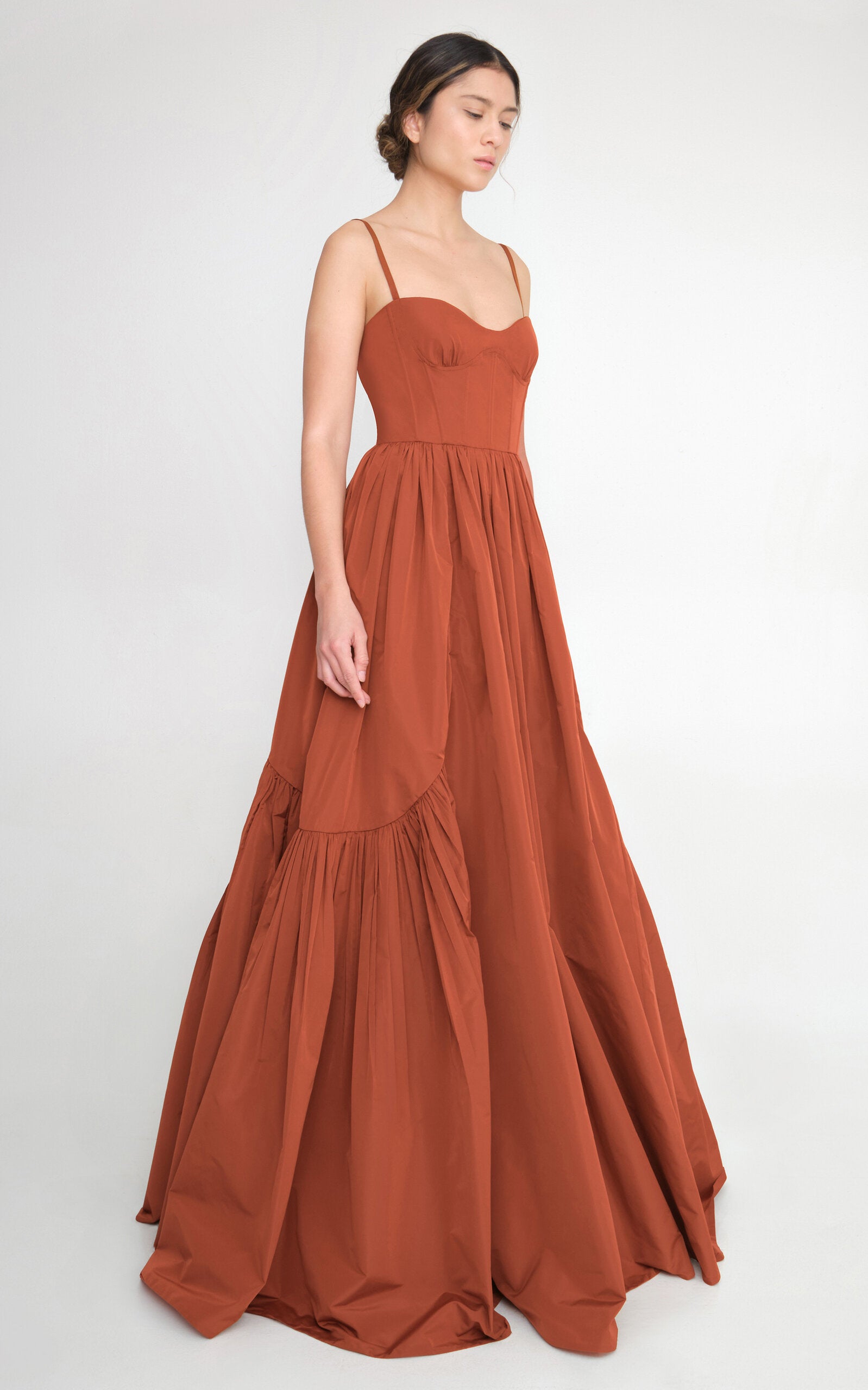 Tradición Corseted Maxi Dress Simple gentle beautiful and grand