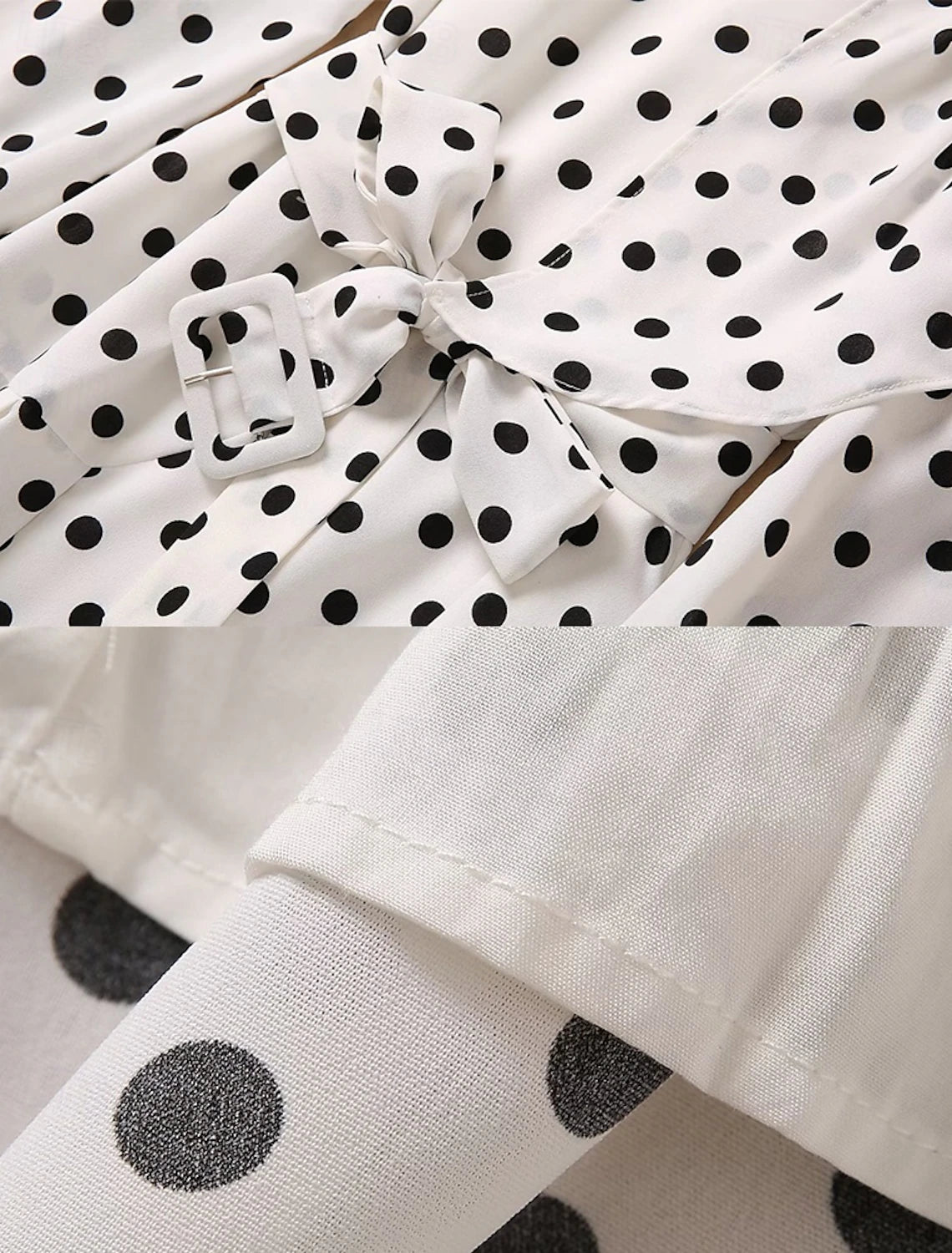 A-Line Dress Mother of the Bride Dress Polka Dots Elegant Vintage Party Mock Neck Floor Length Chiffon Cotton Blend Long Sleeve with Buttons Wedding Guest Dress