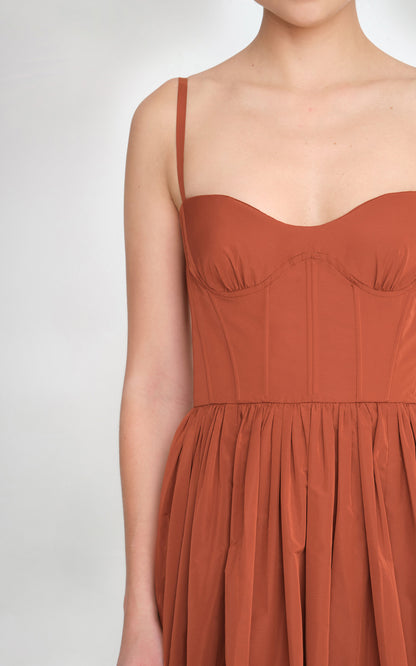 Tradición Corseted Maxi Dress Simple gentle beautiful and grand