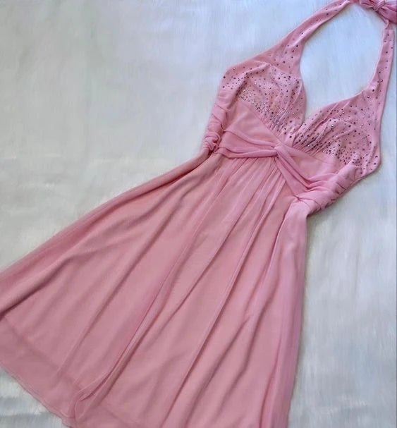 Pink Short Homecoming Dress Sexy Party Dress
