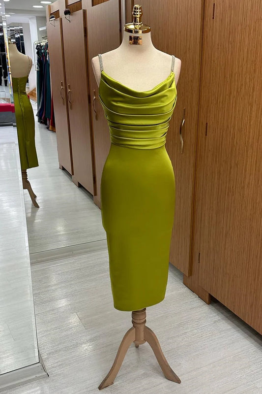 Cowl Neck Midi Dress Simple gentle grand and beautiful