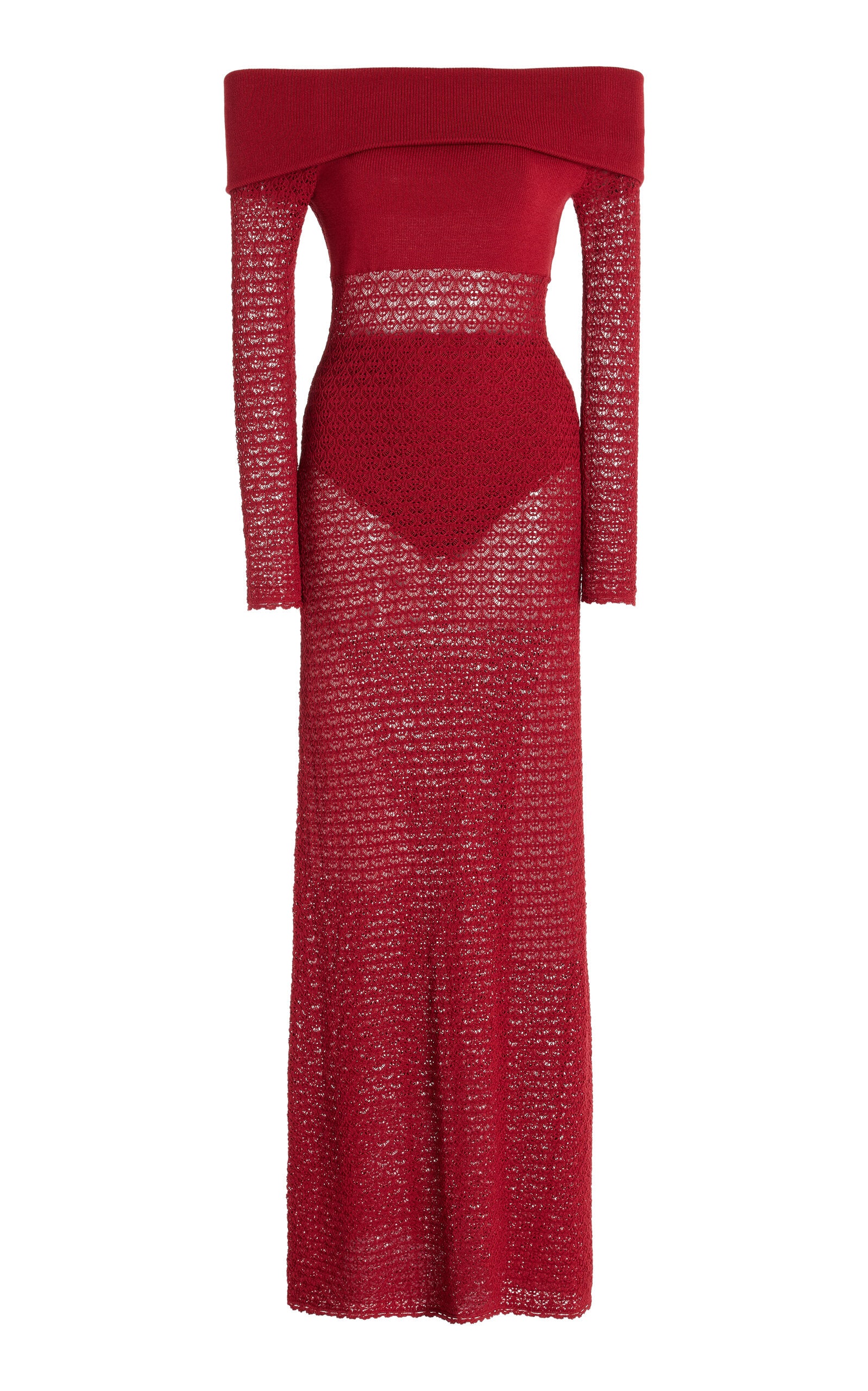 Estelle Bow-DetExclusive Romy Knit Off-The-Shoulder Maxi Dress Simple gentle beautiful and grand