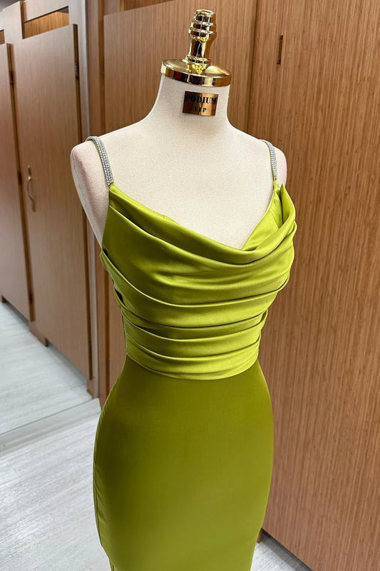 Cowl Neck Midi Dress Simple gentle grand and beautiful