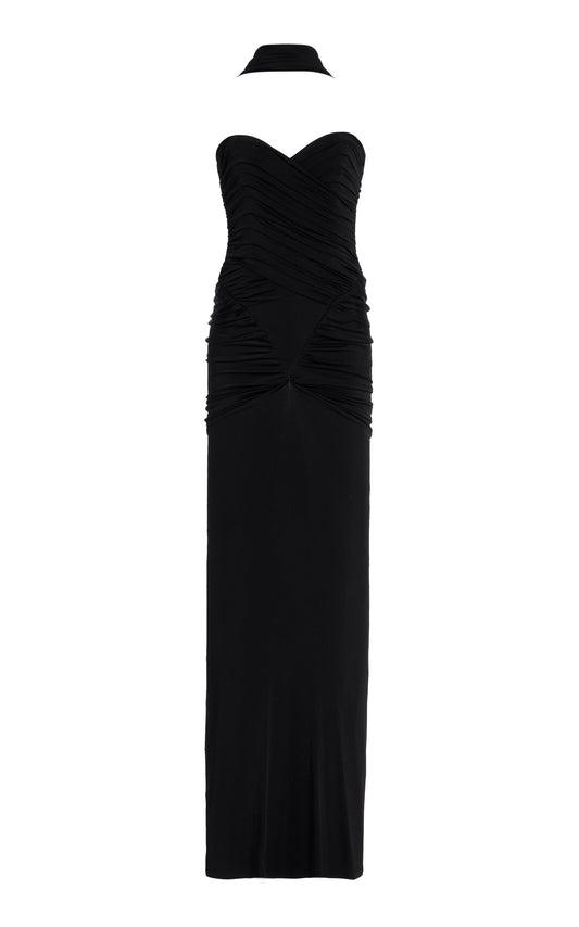 Samsara Ruched Jersey Maxi Dress Simple gentle beautiful and grand