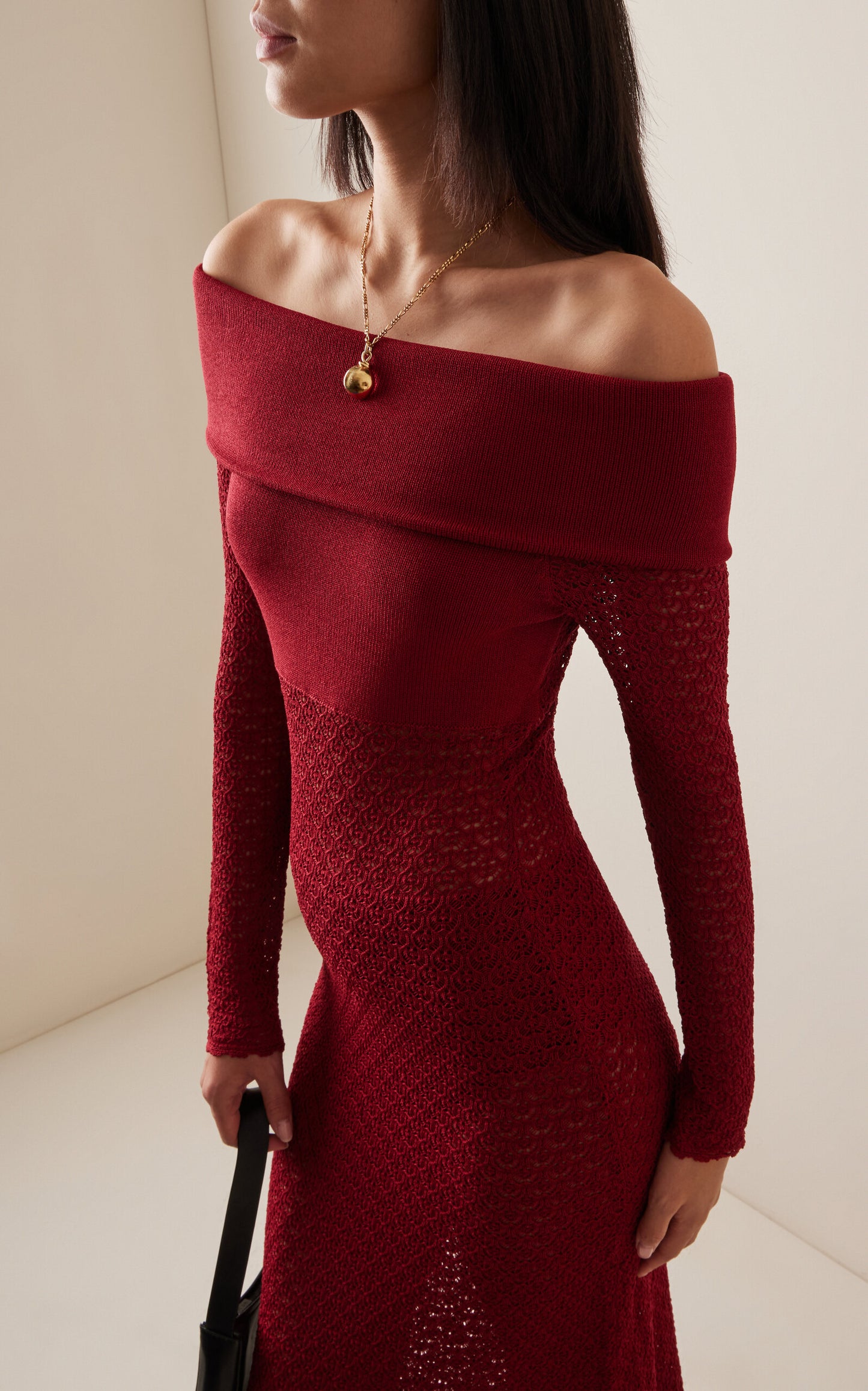 Estelle Bow-DetExclusive Romy Knit Off-The-Shoulder Maxi Dress Simple gentle beautiful and grand