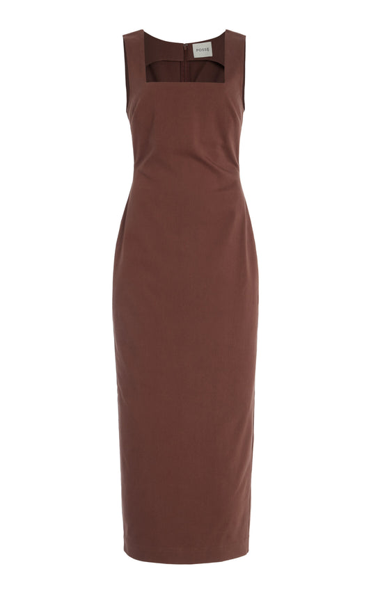Exclusive Cotton Midi Dress Full of charm simple and atmospheric