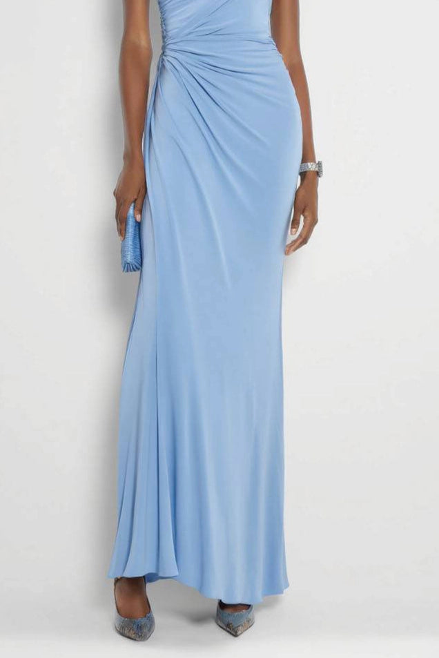 Wedding Guest Formal Dress Light Blue Multi-Wear Maxi Dress Simple beautiful generous and full of charm
