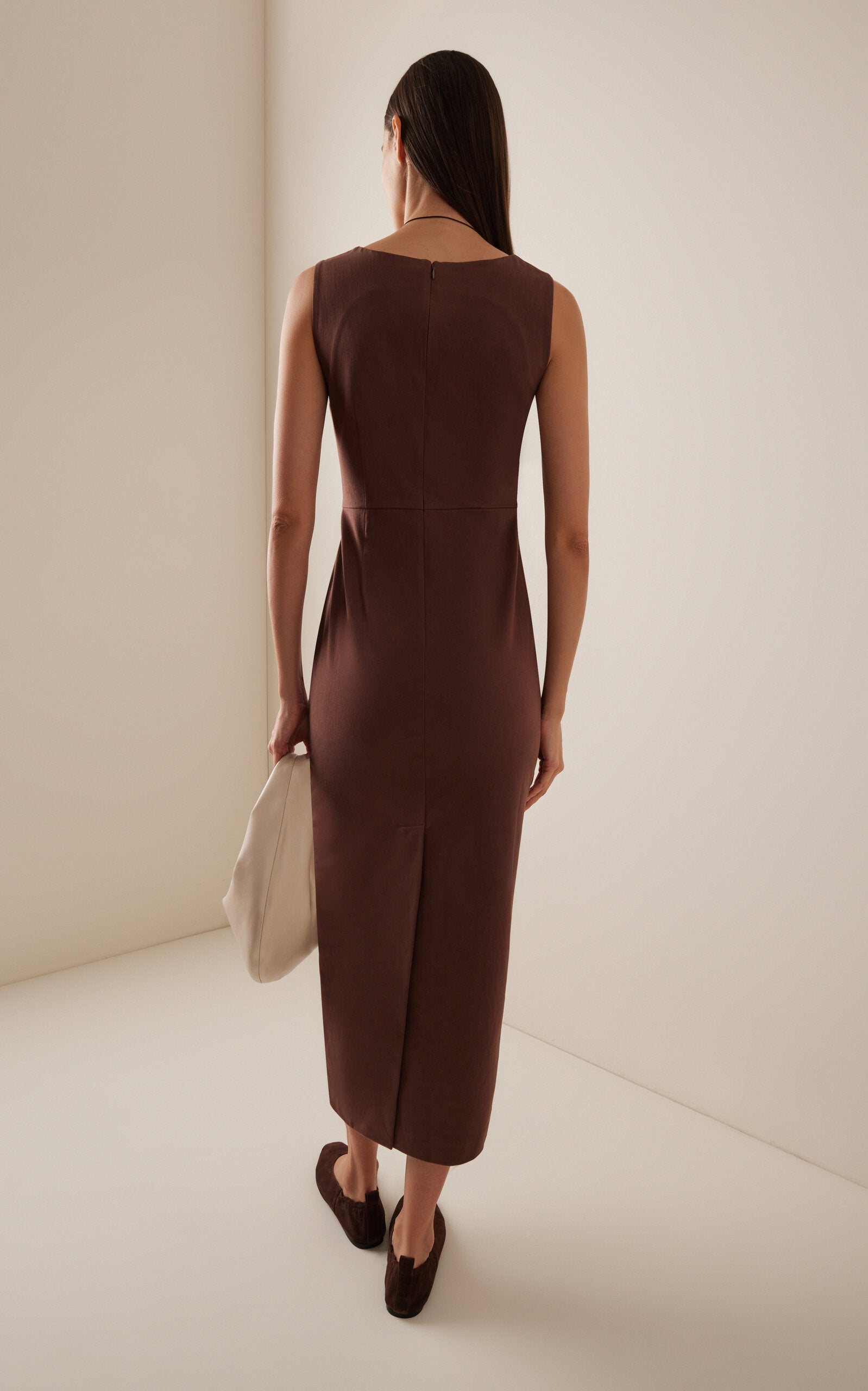 Exclusive Cotton Midi Dress Full of charm simple and atmospheric