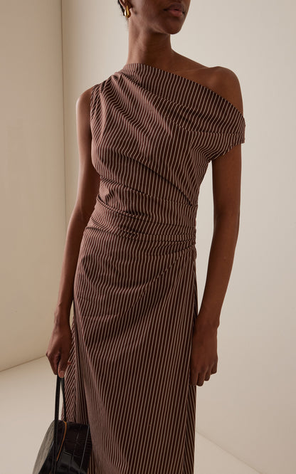 Phare Striped Cotton Maxi Dress Simple gentle beautiful and grand