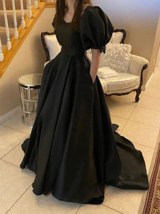 Black Long Prom Dress Evening Dress