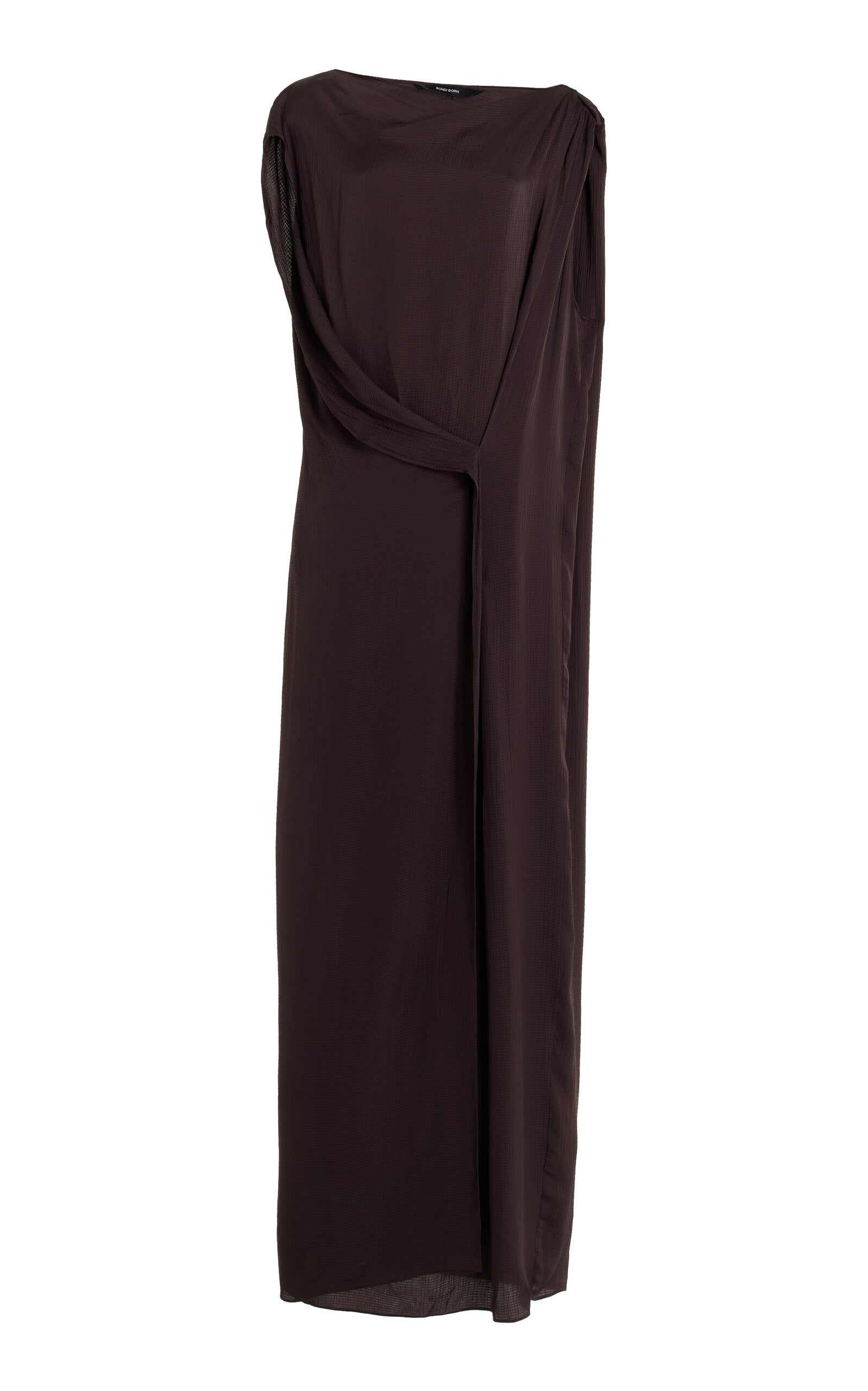 Ardea Draped Rayon-Jersey Maxi Dress Simple gentle beautiful and grand