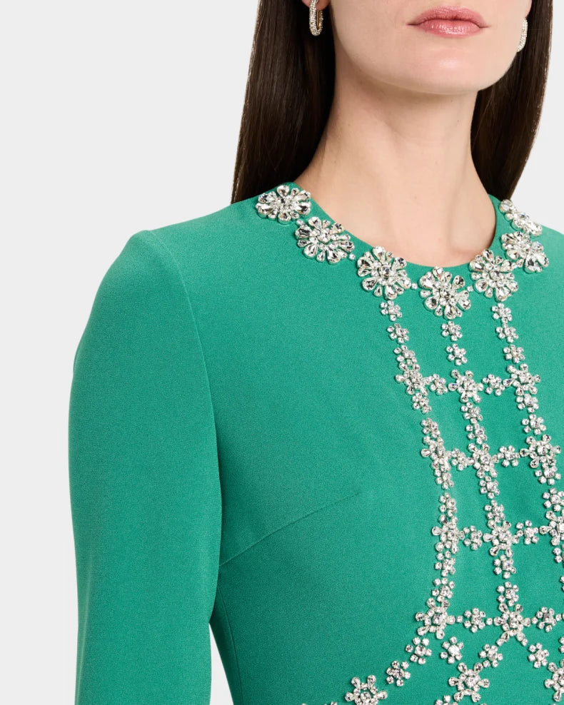 Jordyn Crystal Long-Sleeve Trumpet Gown Charming and unique design Beautiful generous simple