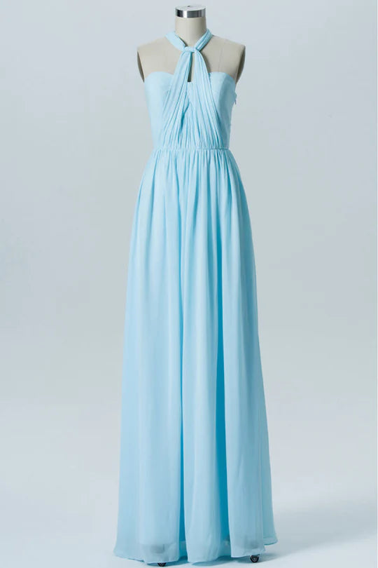 Light Blue Sweetheart Bridesmaid Dress Gentle beautiful and generous
