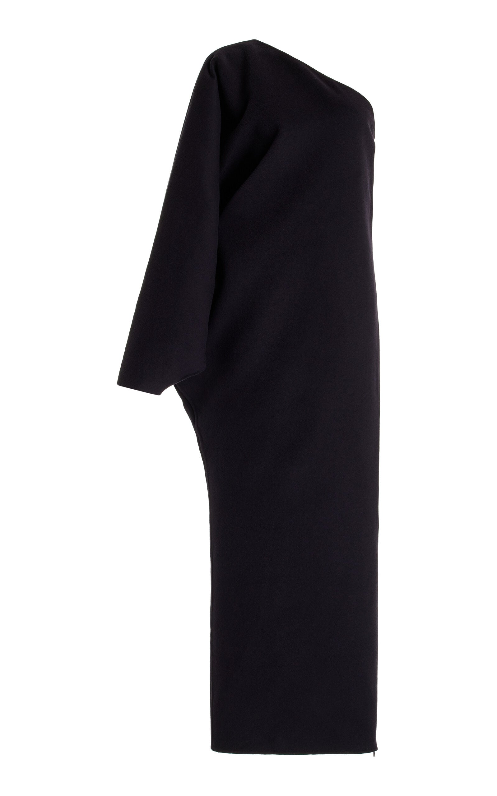 Asymmetric Cashmere Maxi Dress Simple gentle beautiful and grand