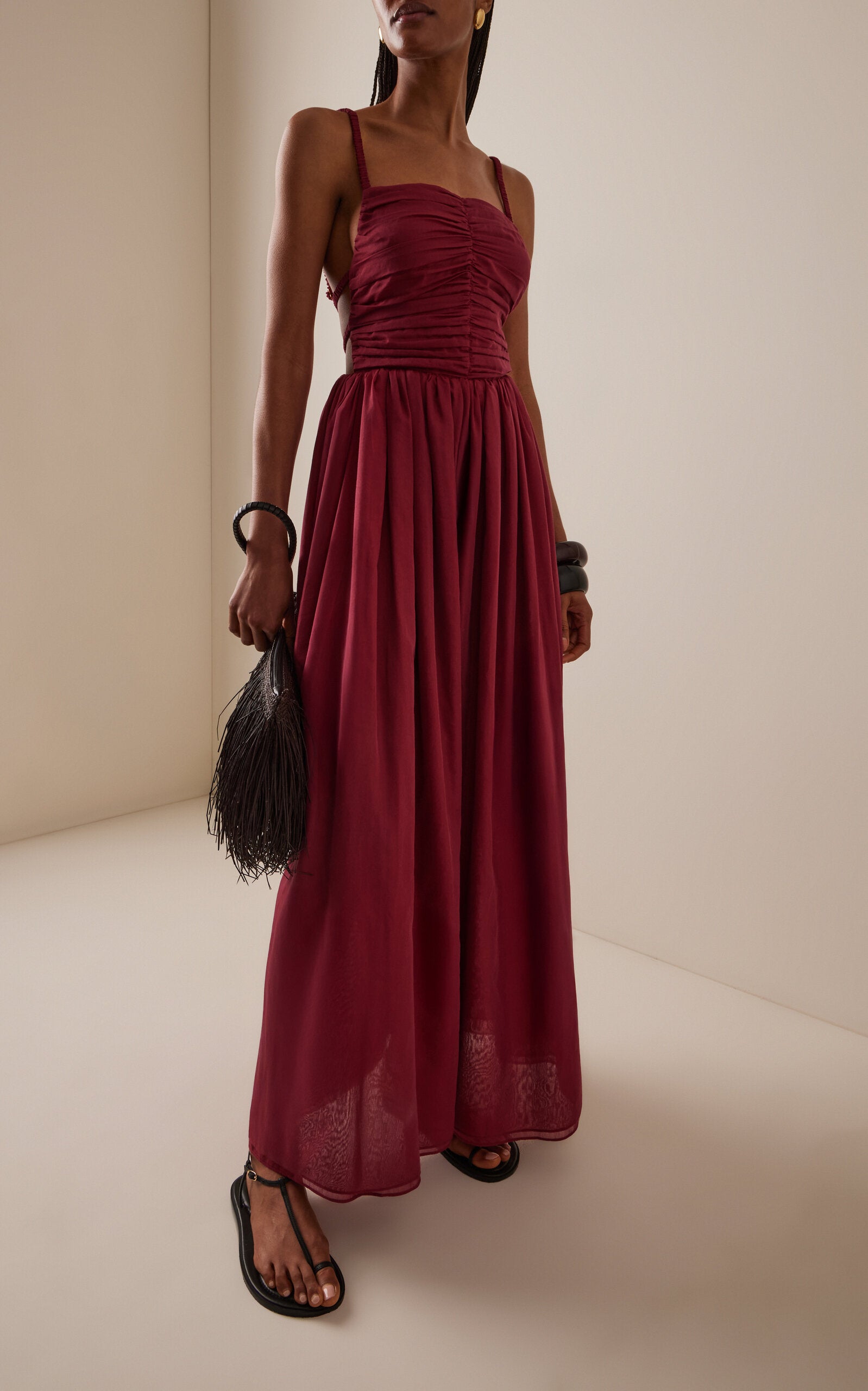 Claire Cotton-Silk Voile Dress Simple gentle beautiful and grand