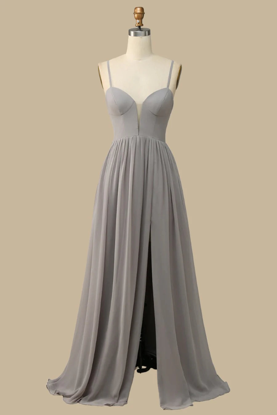 Corset Cutout Back Chiffon Maxi Dress Simple gentle grand and beautiful