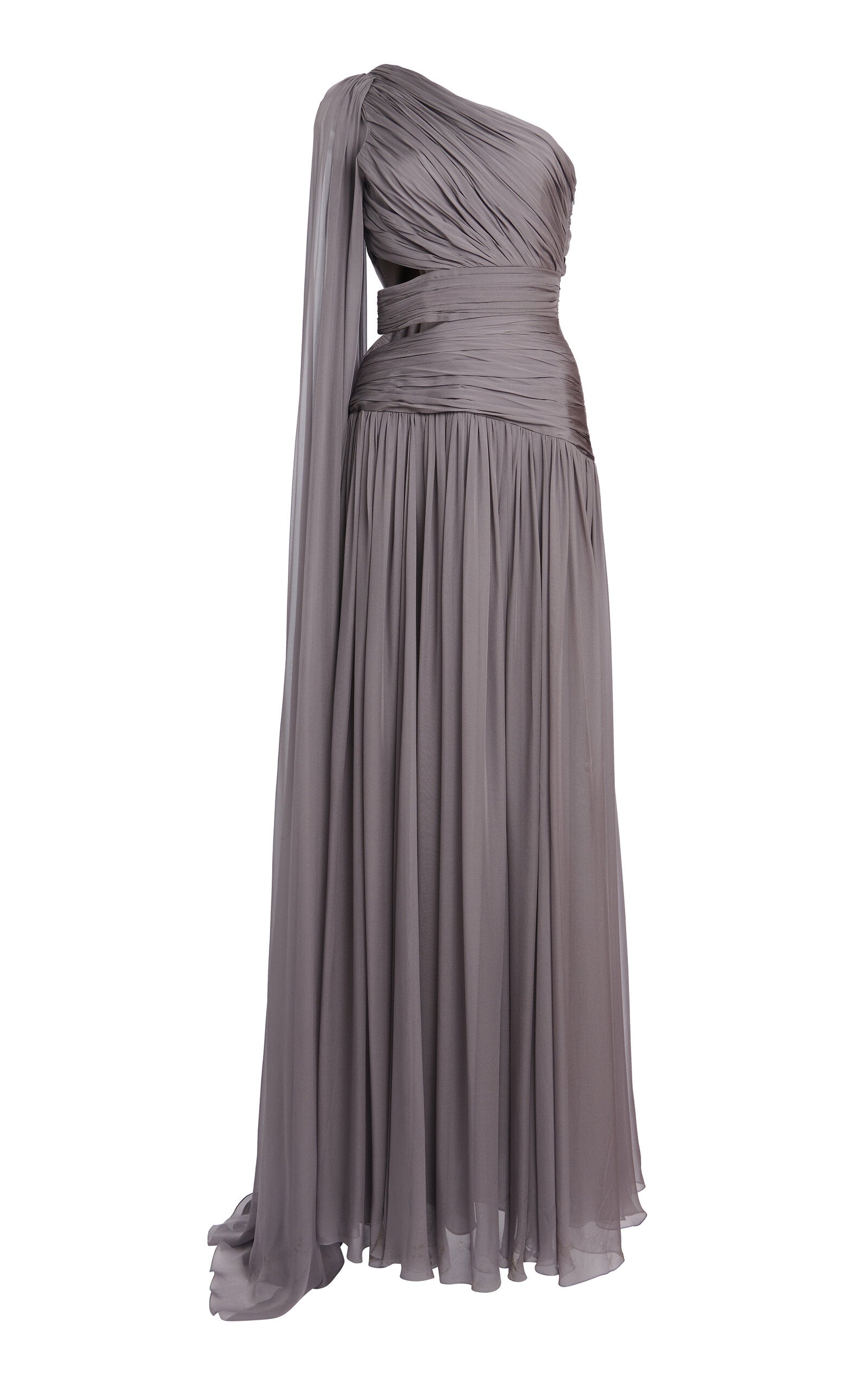 Party Dresses Cut-out Draped Silk Gown Gentle beautiful and grand