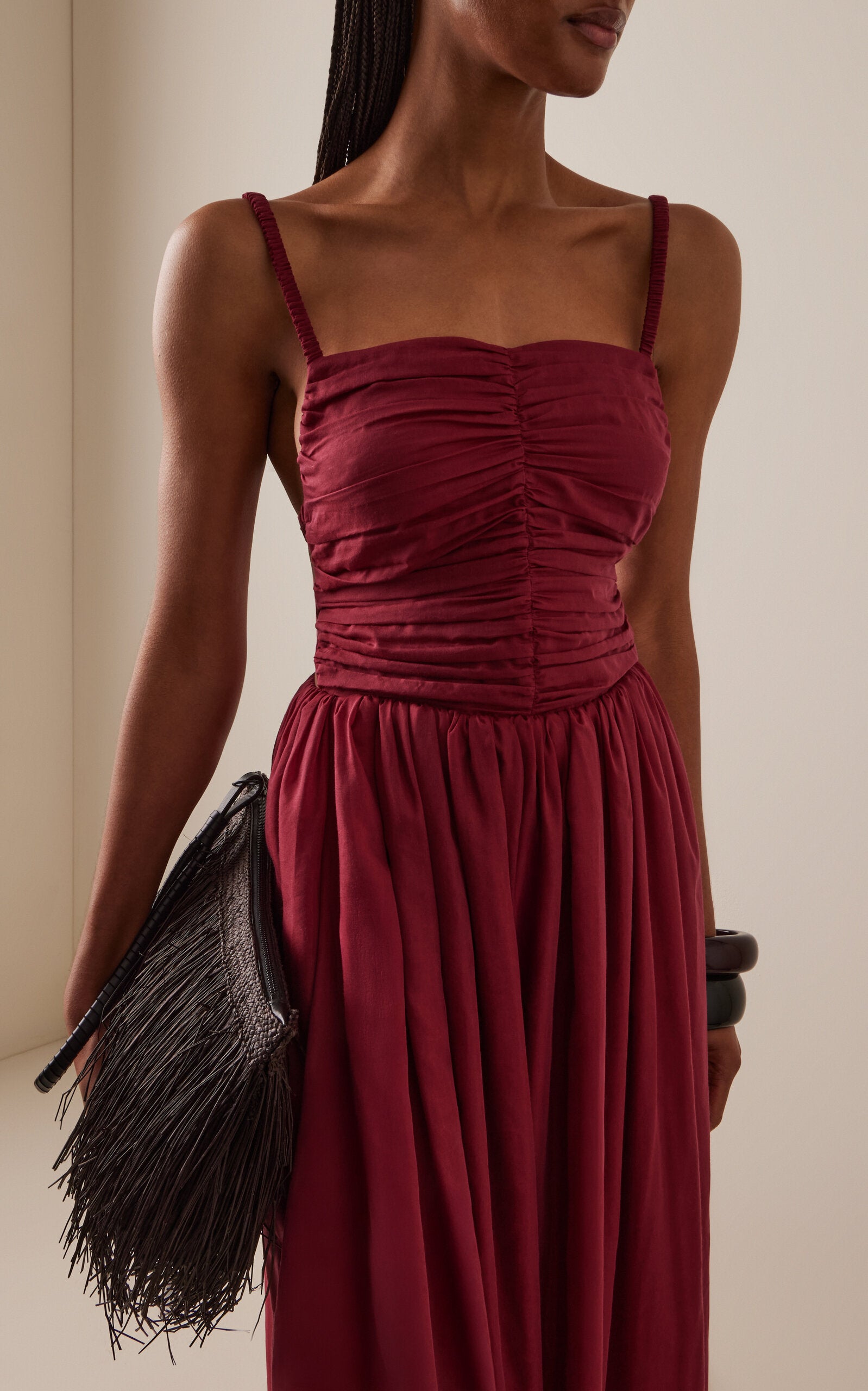 Claire Cotton-Silk Voile Dress Simple gentle beautiful and grand