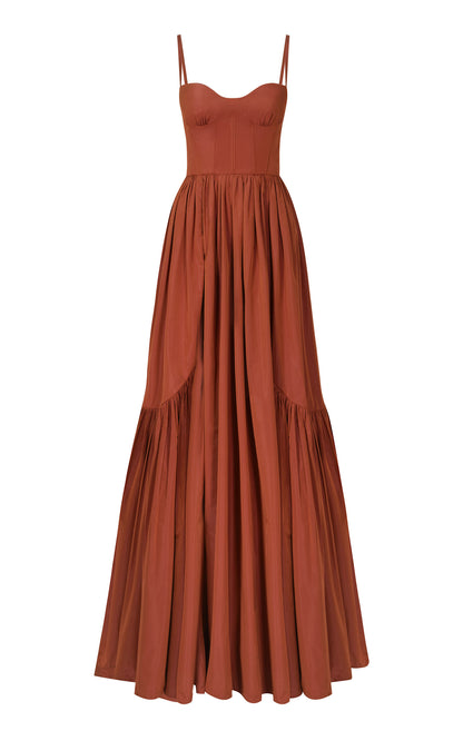 Tradición Corseted Maxi Dress Gentle beautiful and grand