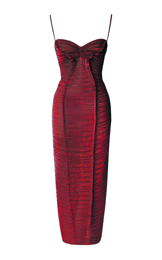 Ruched Midi Dress Full of charm simple and atmospheric