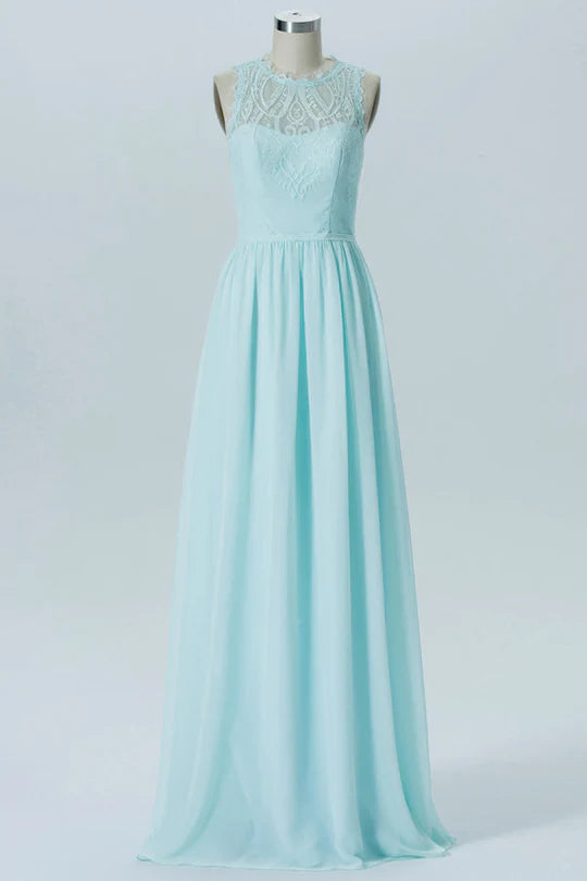 Sleeveless Bridesmaid Dress with Back Cutout