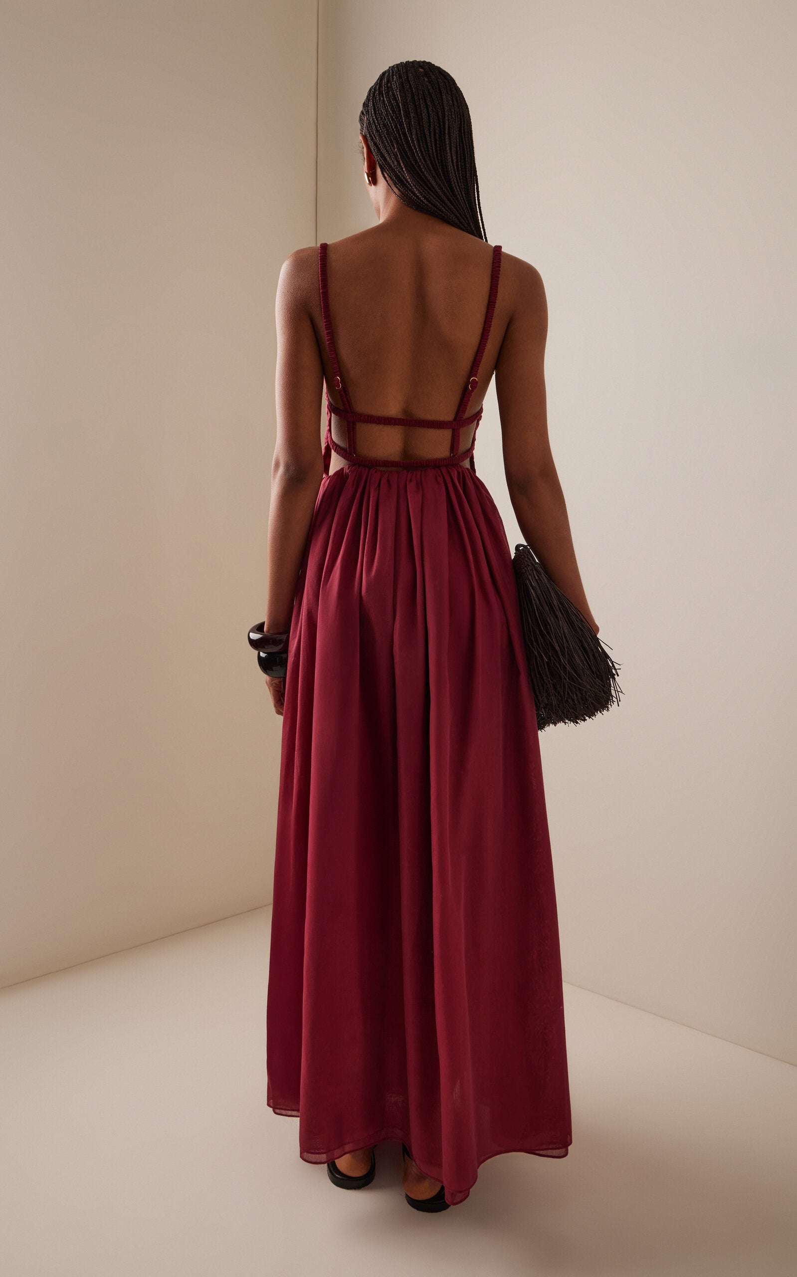 Claire Cotton-Silk Voile Dress Simple gentle beautiful and grand