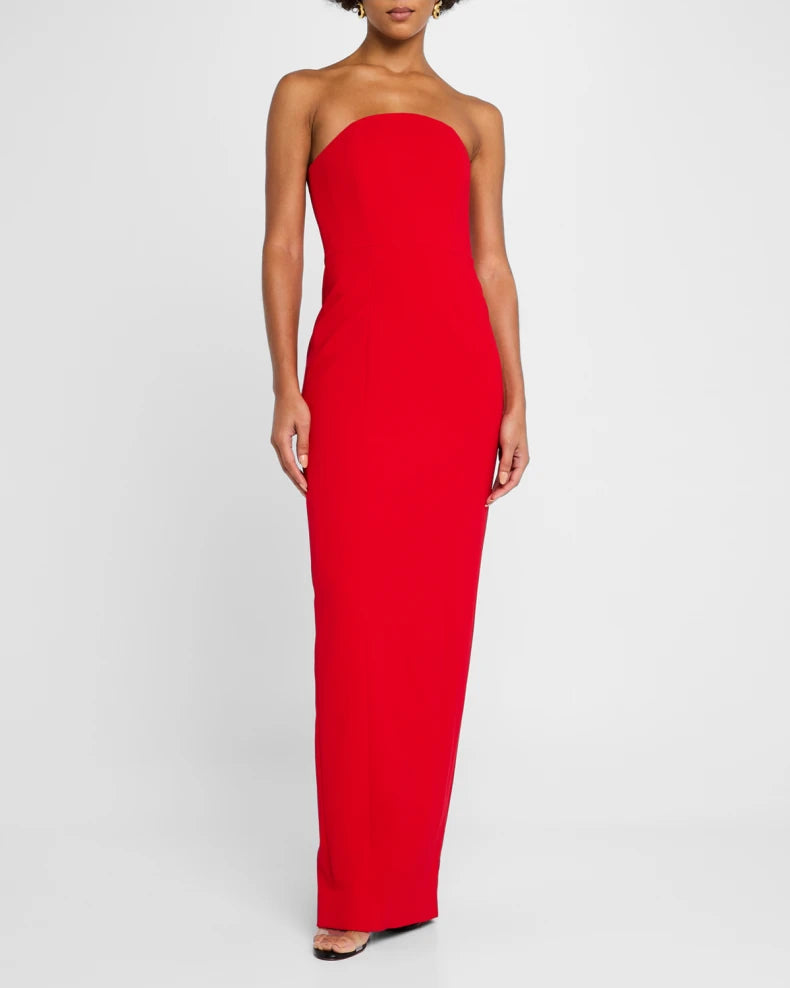 Charming and unique design Beautiful generous simple Half Moon Evening Dress