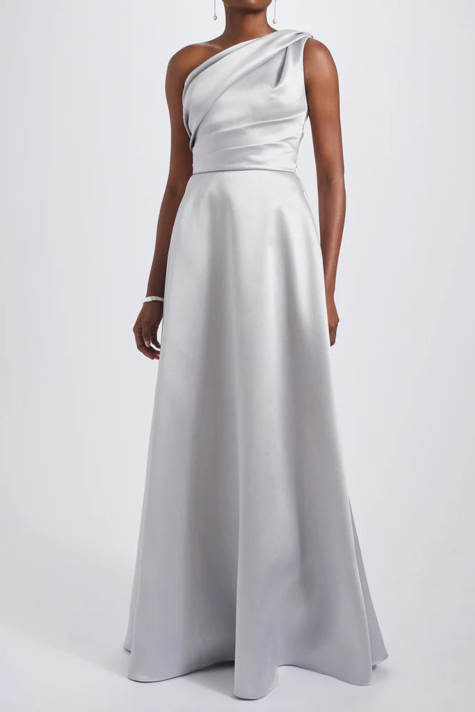 One-Shoulder Mikado Gown Simple atmospheric beautiful and unique design