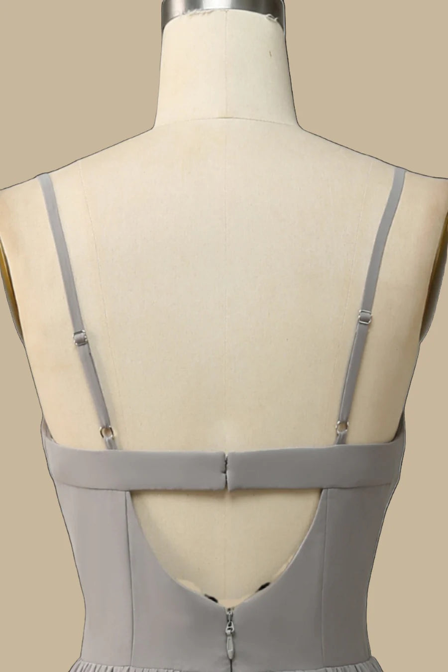 Corset Cutout Back Chiffon Maxi Dress Simple gentle grand and beautiful