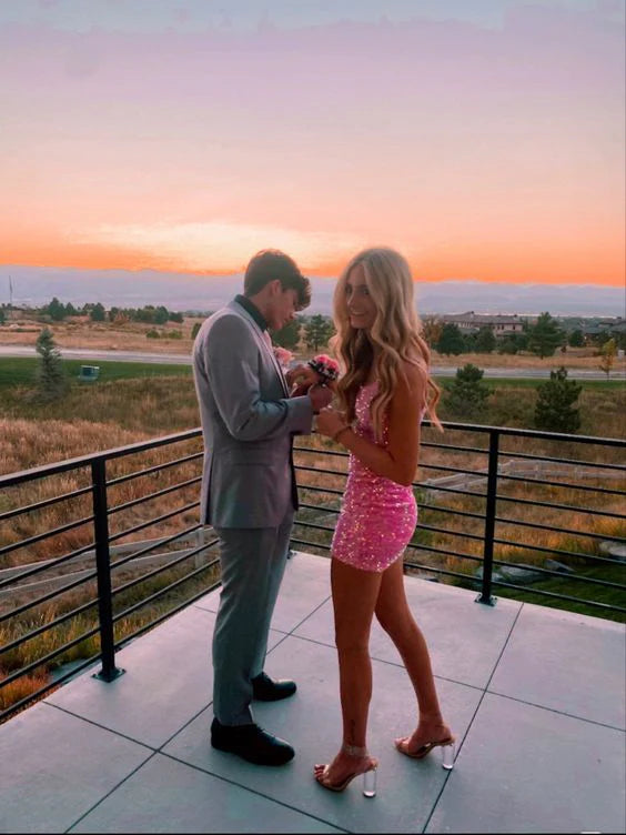 Cute short prom dress homecoming dress Simple atmospheric gentle