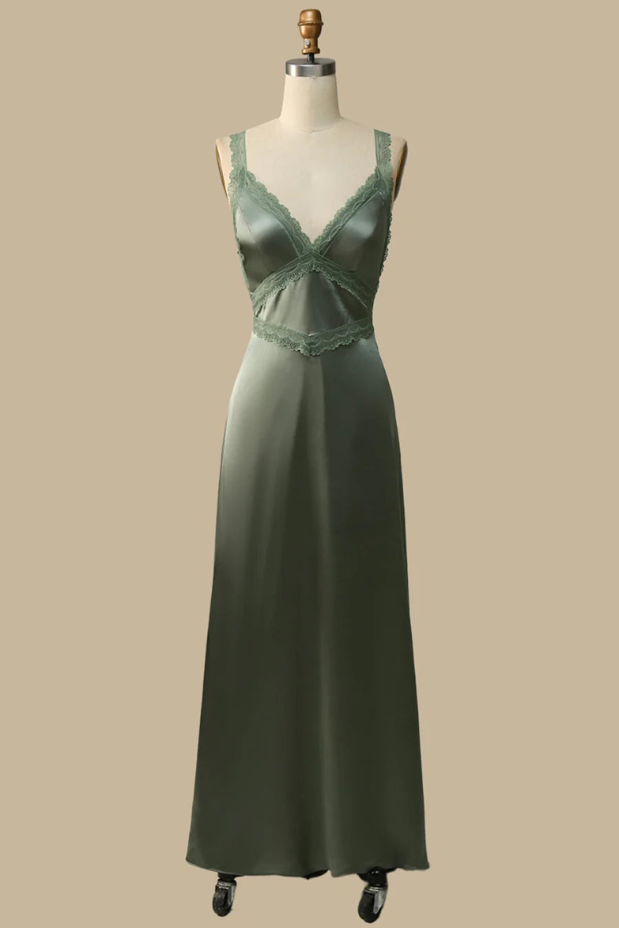 Lace Tie-Back Maxi Dress Simple gentle grand and beautiful