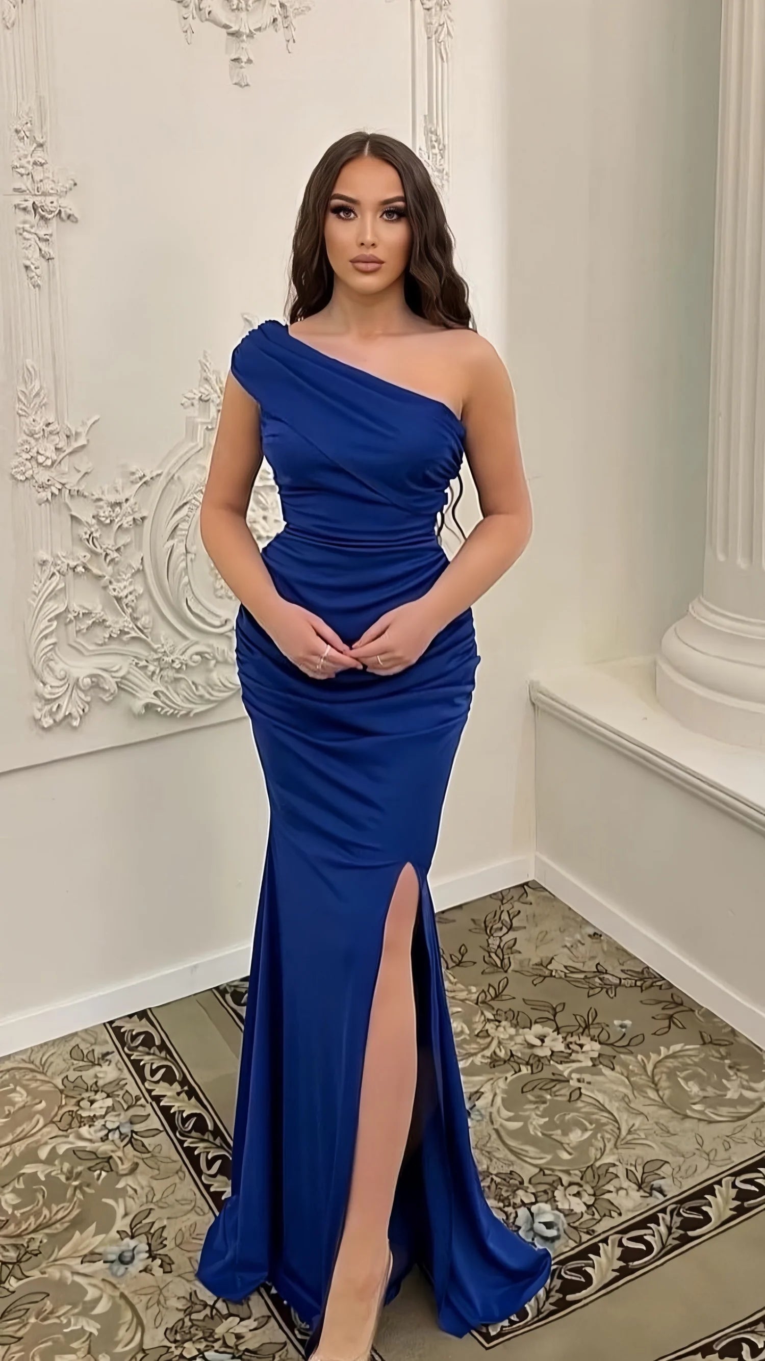 Sexy Mermaid Beautiful elegant and unique design Prom Dress Royal Blue Mermaid Long Prom Dress