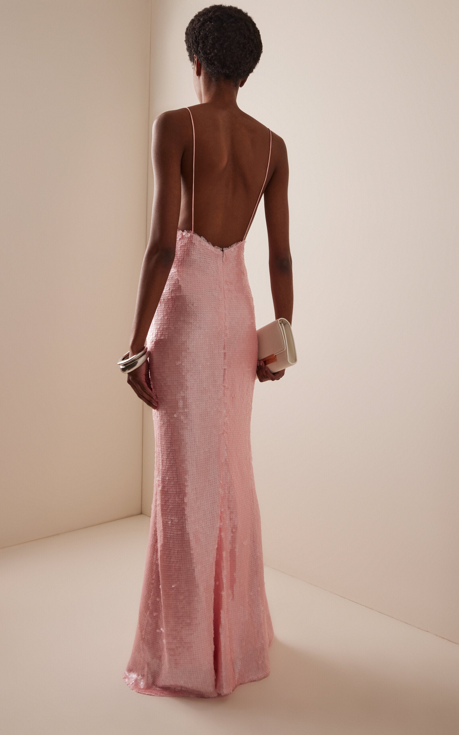 Exclusive Gwenyth Sequinned Maxi Slip Dress