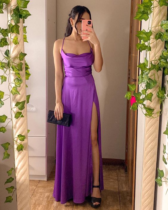 A Line Fashion Long Prom Dress Formal Evening Gown