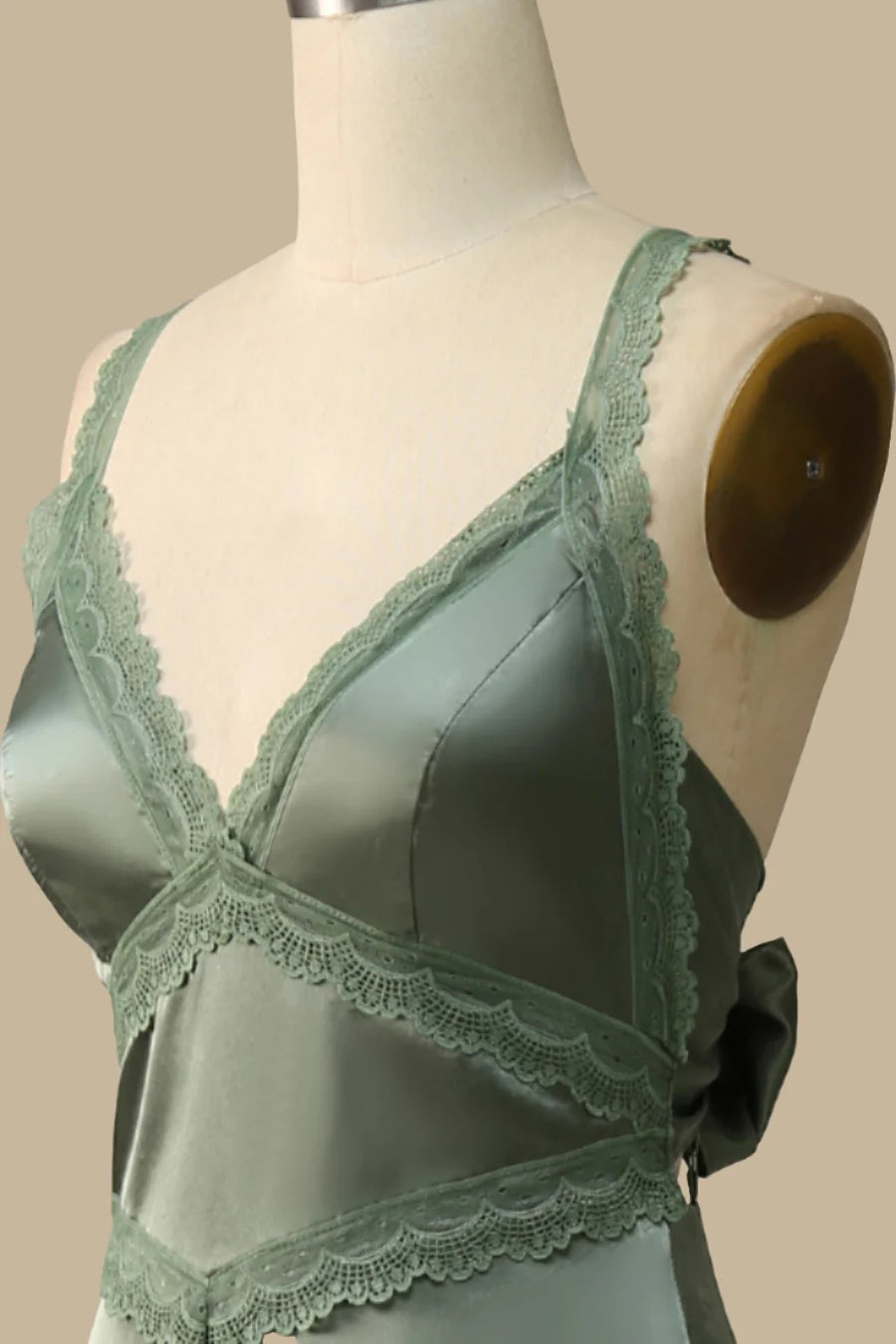 Lace Tie-Back Maxi Dress Simple gentle grand and beautiful