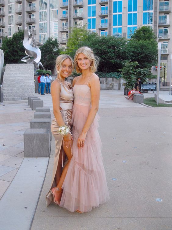 Charming Prom Dress Pink Evening Dress