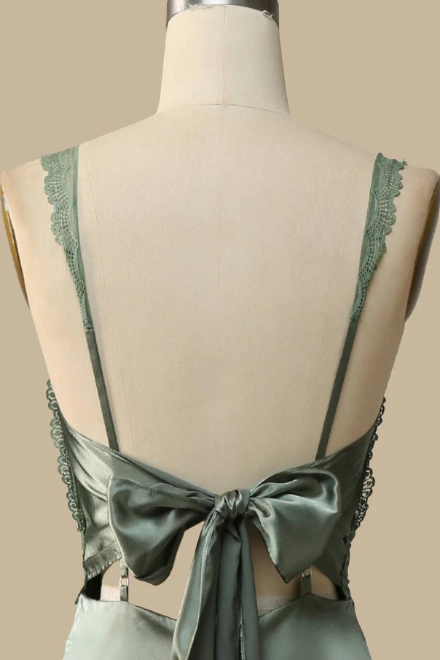 Lace Tie-Back Maxi Dress Simple gentle grand and beautiful