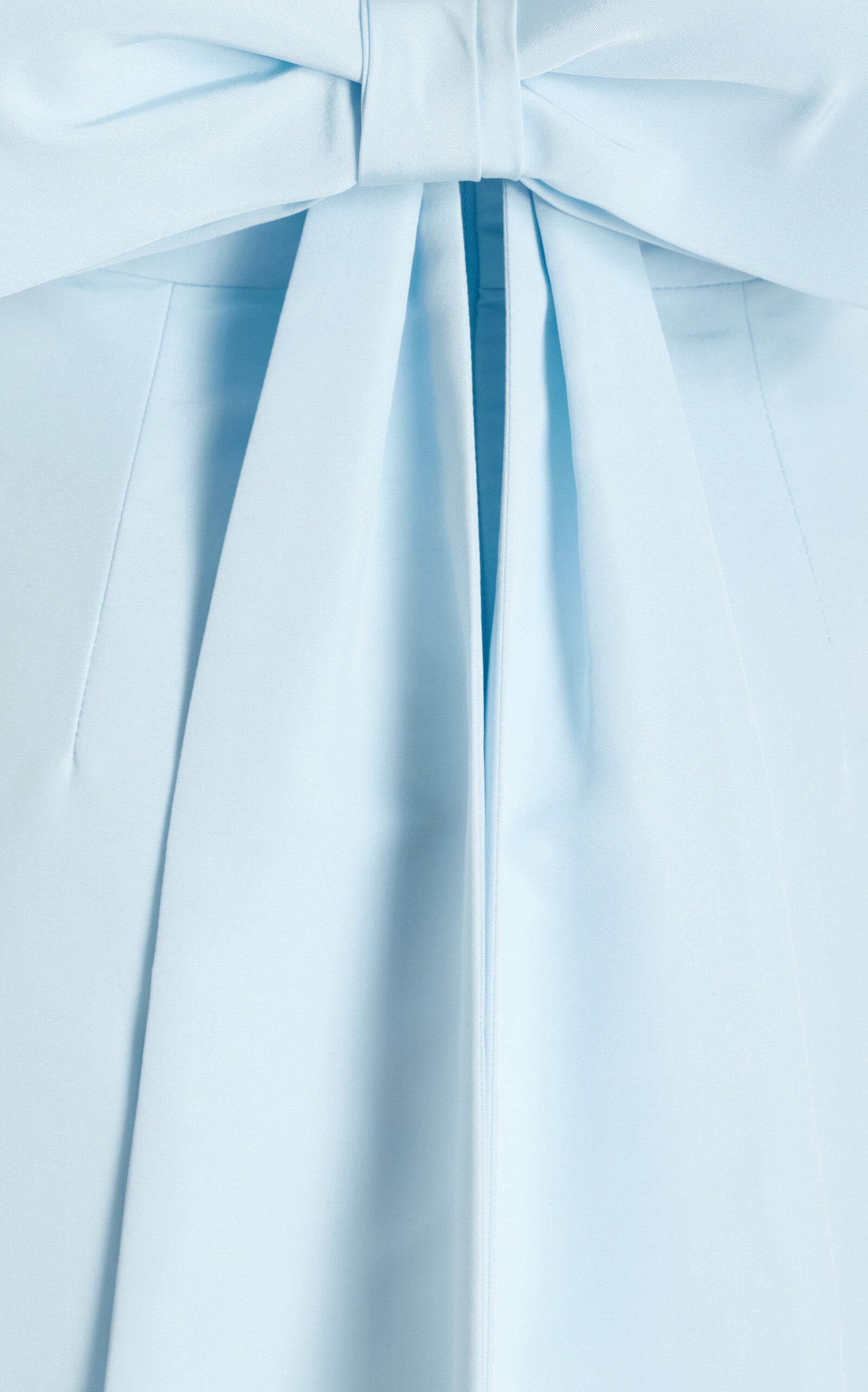 Cut-Out Tie-Detailed Silk Faille Column Gown