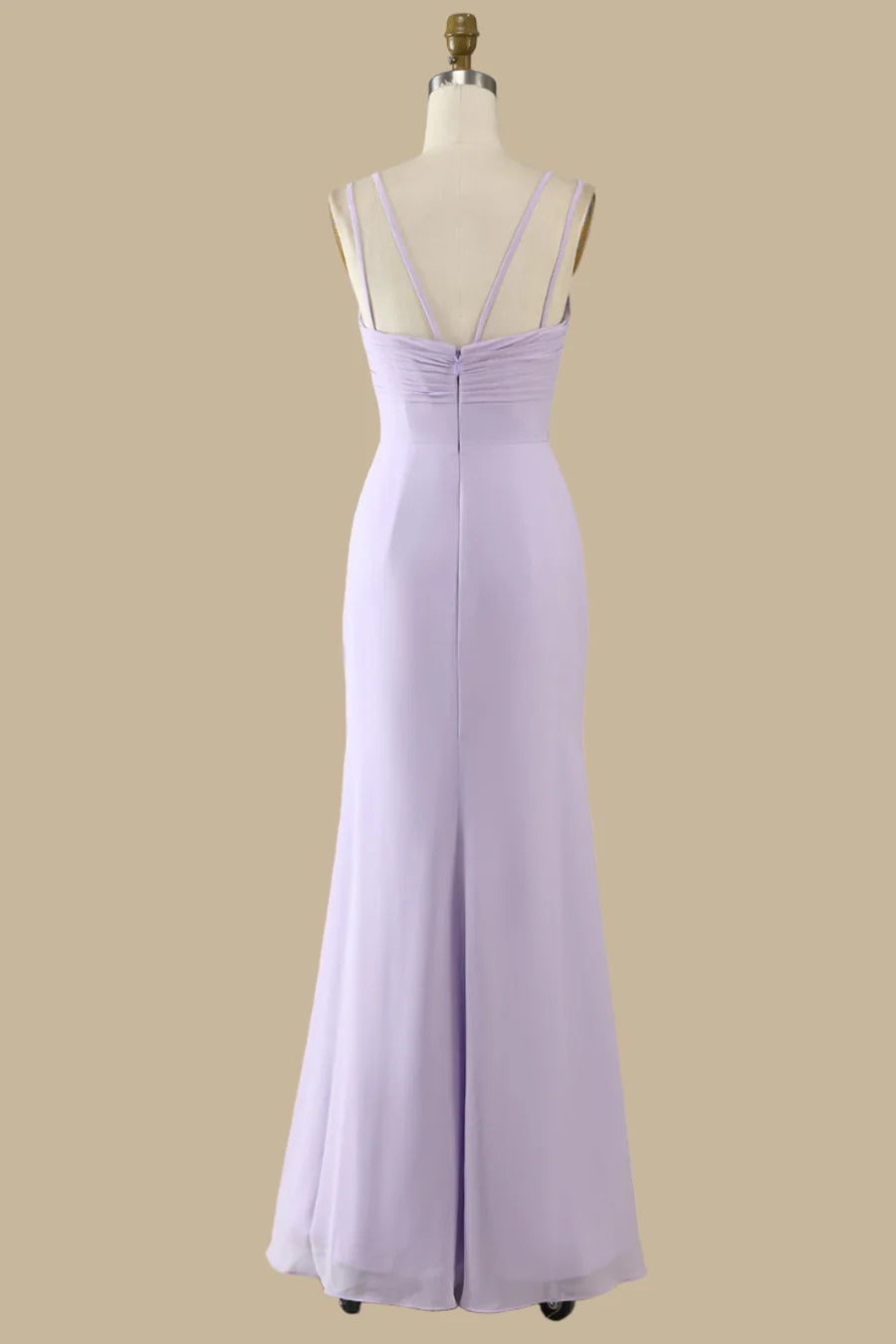 Neck Maxi Dress with Spaghetti Straps Simple gentle grand and beautiful