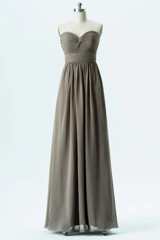 Sweetheart Twist-Front Bridesmaid Dress
