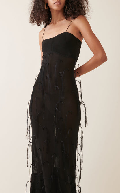 Party Dresses Fino Fringed Gown  Fino  Gentle beautiful and grand