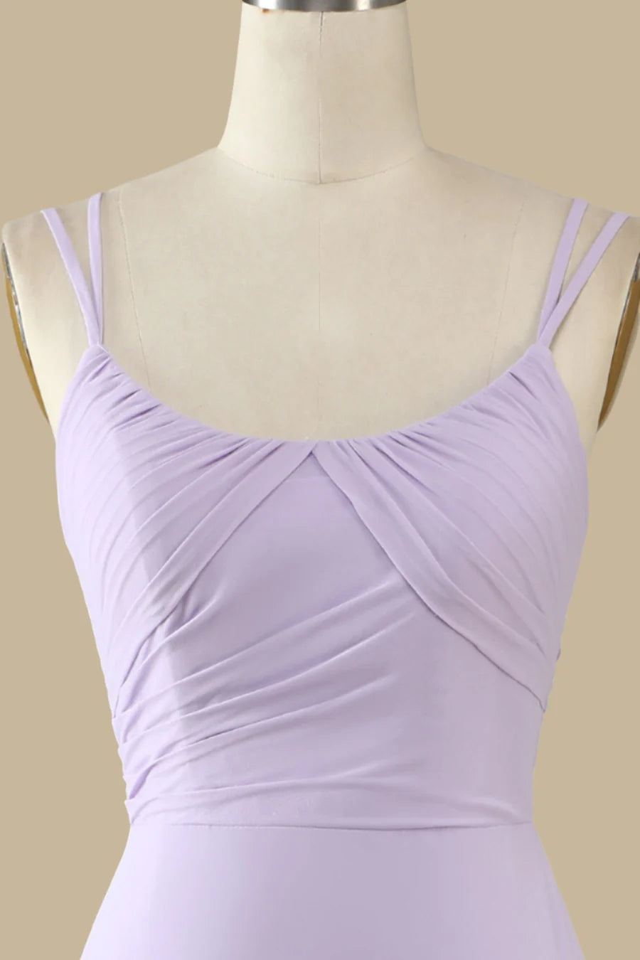 Neck Maxi Dress with Spaghetti Straps Simple gentle grand and beautiful