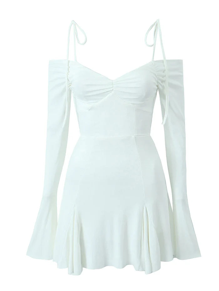 Tight White A Line Sexy Off The Shoulder Short Graduation Party Dress