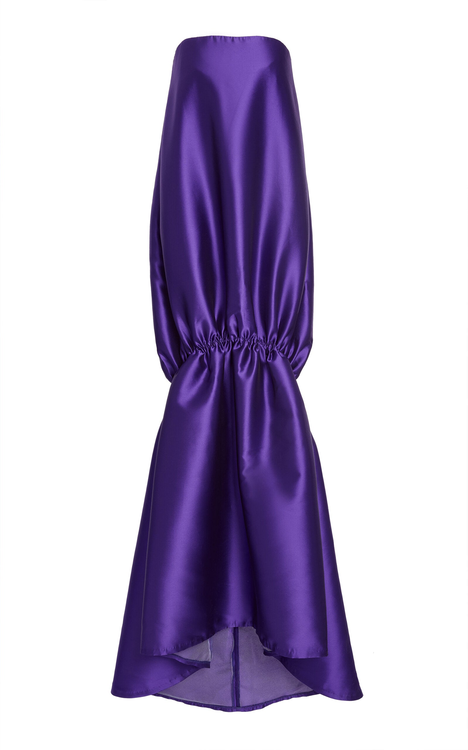 Riedel Flounce Satin Gown Gentle beautiful and grand