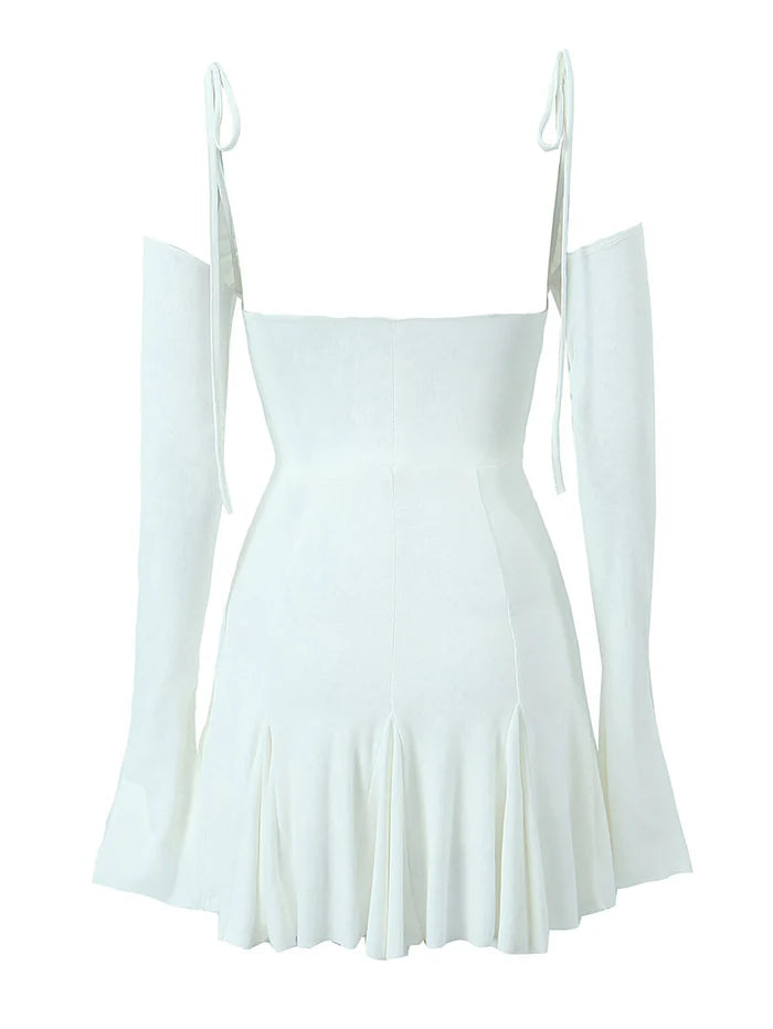 Tight White A Line Sexy Off The Shoulder Short Graduation Party Dress