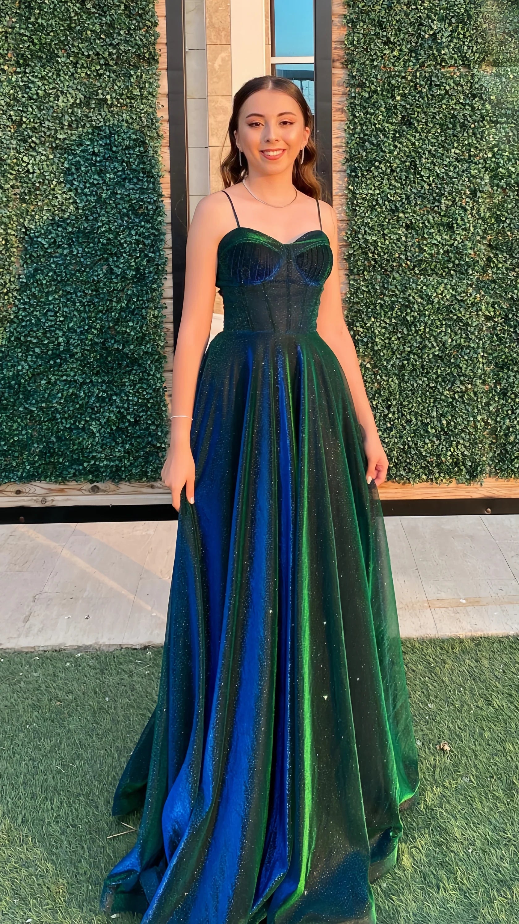 Sexy Mermaid Beautiful elegant and unique design Prom Dress Sparkle A-Line Evening Formal Dress Senior Prom Dresses